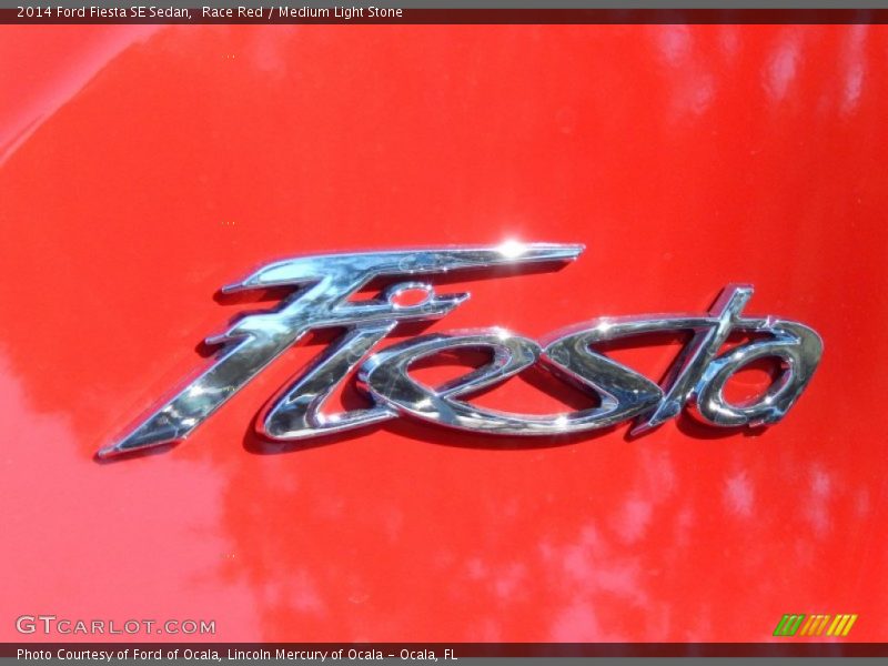 Race Red / Medium Light Stone 2014 Ford Fiesta SE Sedan