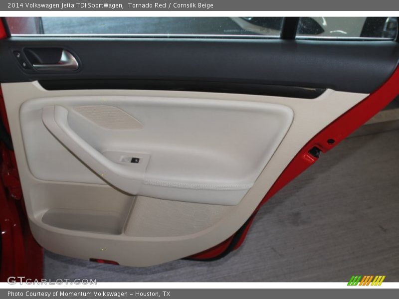 Tornado Red / Cornsilk Beige 2014 Volkswagen Jetta TDI SportWagen