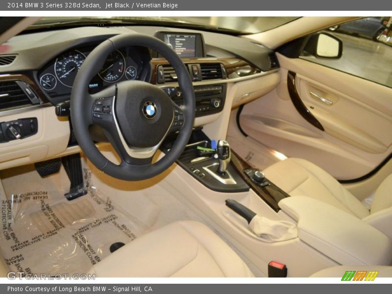 Jet Black / Venetian Beige 2014 BMW 3 Series 328d Sedan