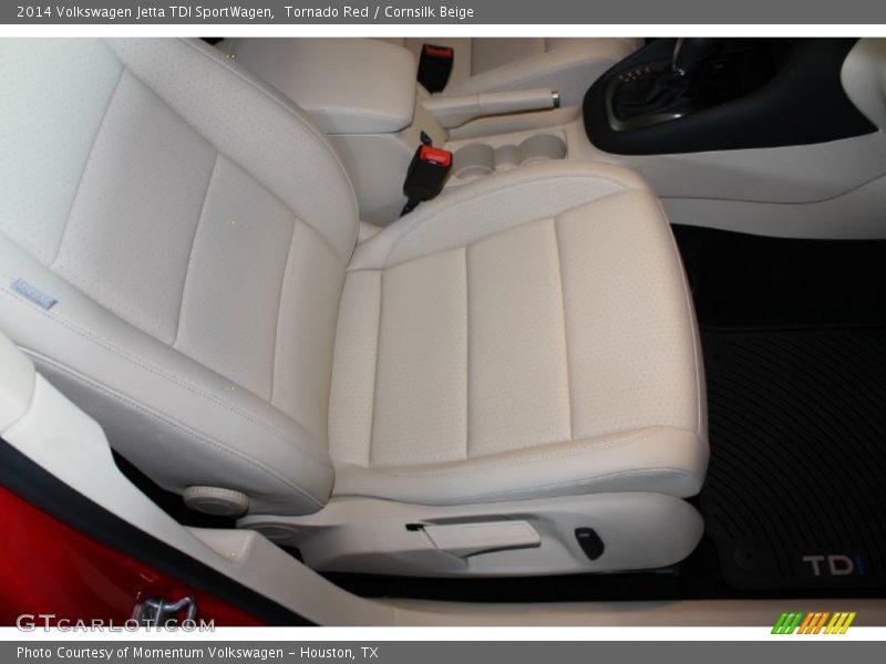 Tornado Red / Cornsilk Beige 2014 Volkswagen Jetta TDI SportWagen