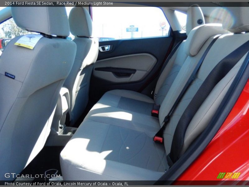 Race Red / Medium Light Stone 2014 Ford Fiesta SE Sedan