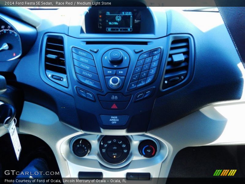 Race Red / Medium Light Stone 2014 Ford Fiesta SE Sedan