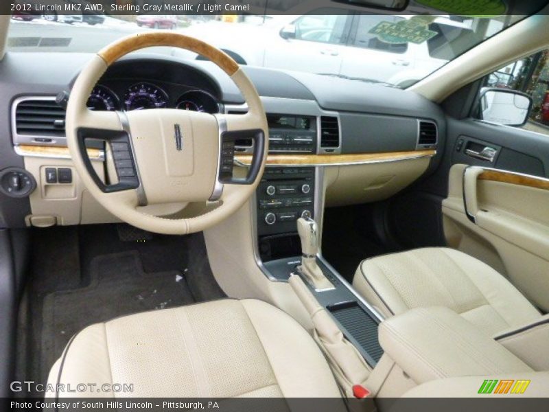 Sterling Gray Metallic / Light Camel 2012 Lincoln MKZ AWD