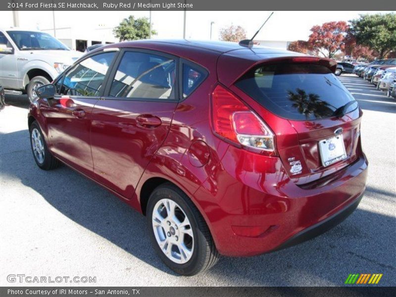 Ruby Red / Medium Light Stone 2014 Ford Fiesta SE Hatchback