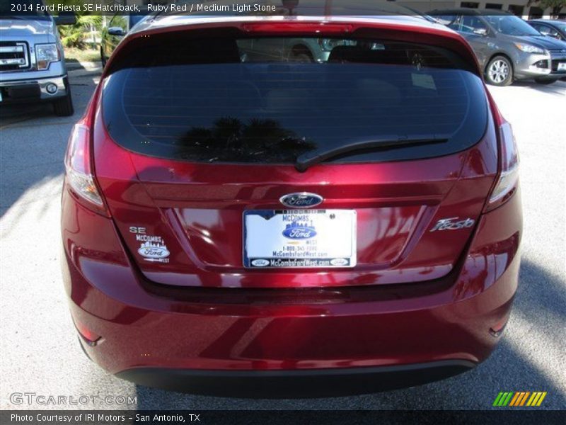 Ruby Red / Medium Light Stone 2014 Ford Fiesta SE Hatchback