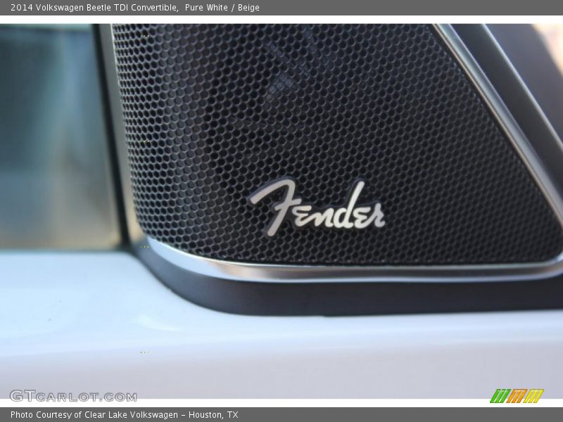 Pure White / Beige 2014 Volkswagen Beetle TDI Convertible