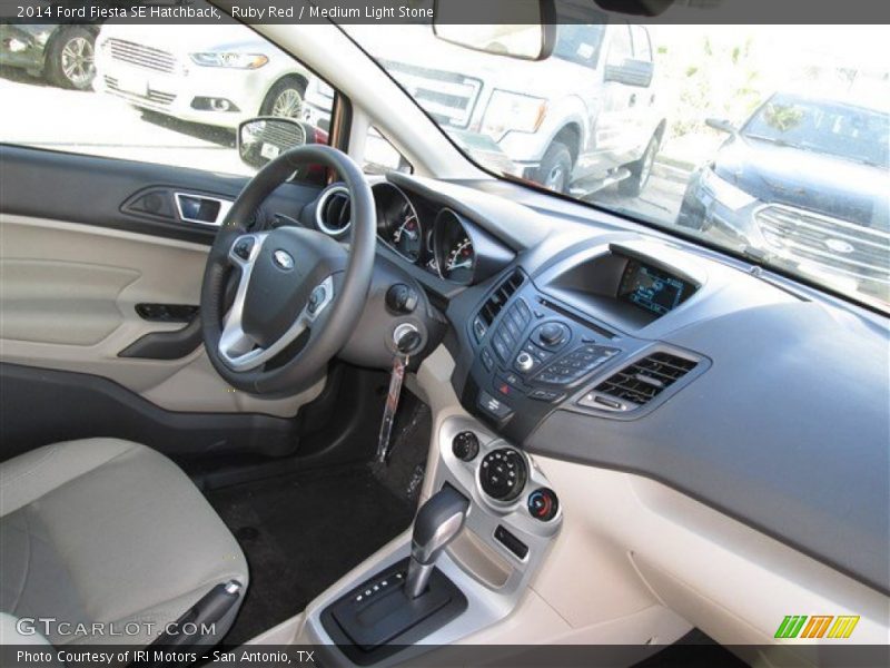 Ruby Red / Medium Light Stone 2014 Ford Fiesta SE Hatchback