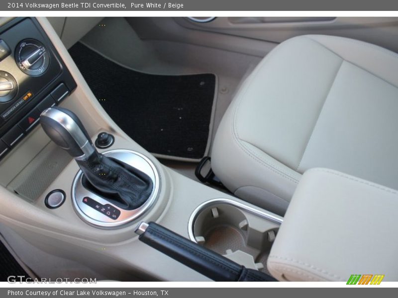 Pure White / Beige 2014 Volkswagen Beetle TDI Convertible