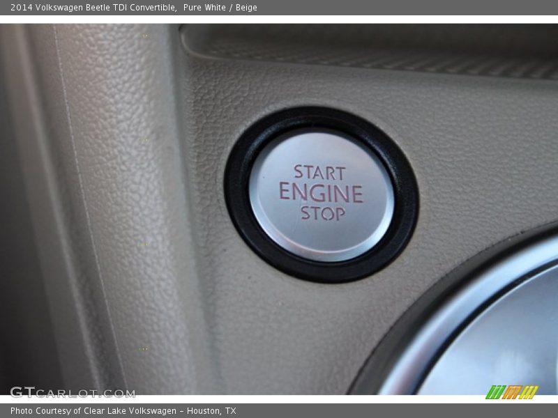 Pure White / Beige 2014 Volkswagen Beetle TDI Convertible