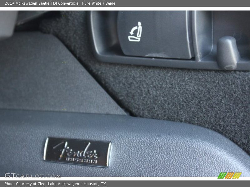 Pure White / Beige 2014 Volkswagen Beetle TDI Convertible