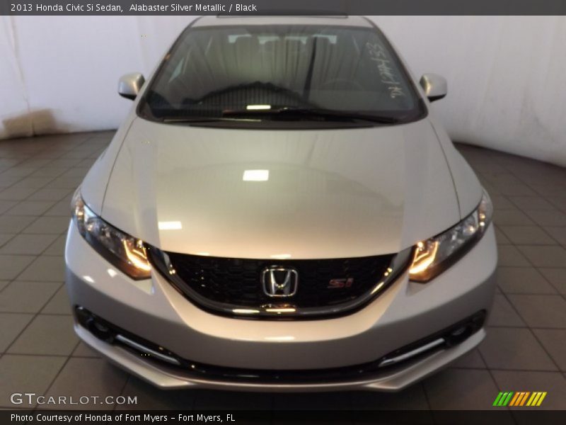 Alabaster Silver Metallic / Black 2013 Honda Civic Si Sedan