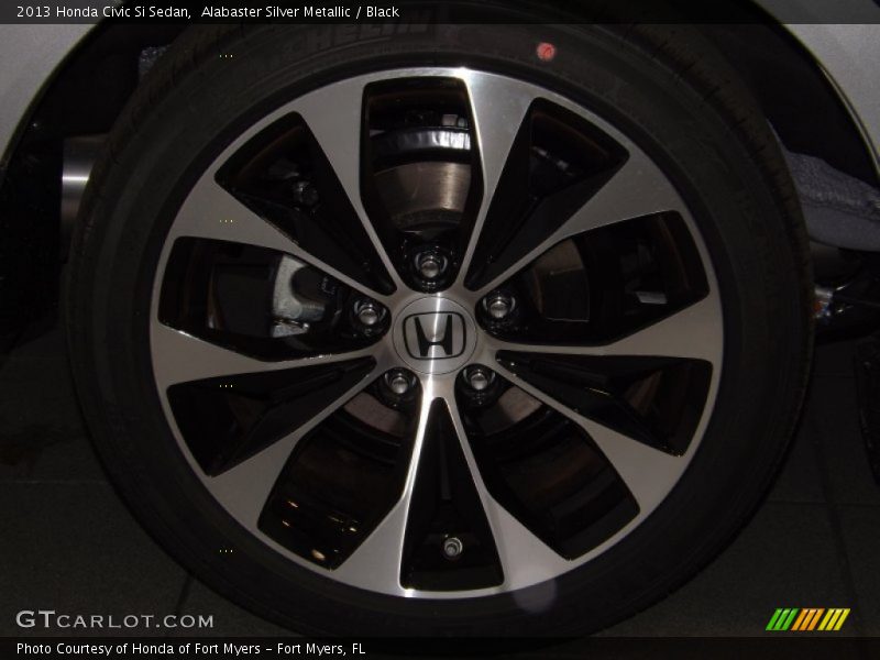 Alabaster Silver Metallic / Black 2013 Honda Civic Si Sedan