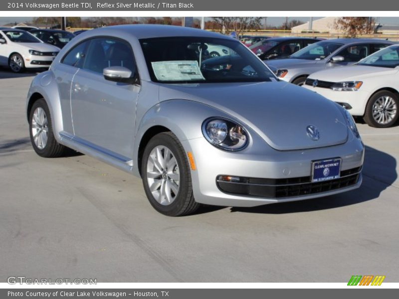 Reflex Silver Metallic / Titan Black 2014 Volkswagen Beetle TDI