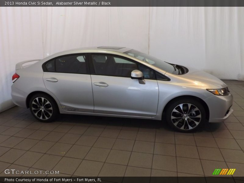 Alabaster Silver Metallic / Black 2013 Honda Civic Si Sedan