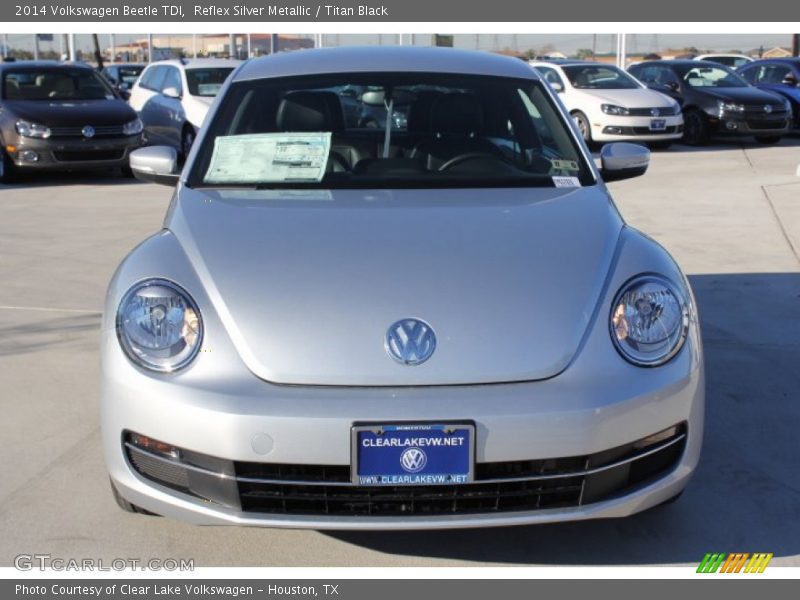 Reflex Silver Metallic / Titan Black 2014 Volkswagen Beetle TDI