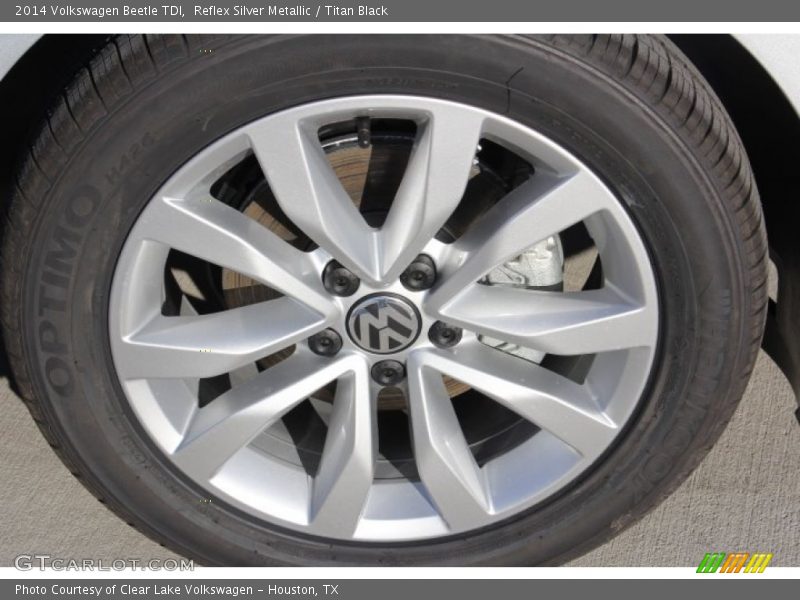 Reflex Silver Metallic / Titan Black 2014 Volkswagen Beetle TDI