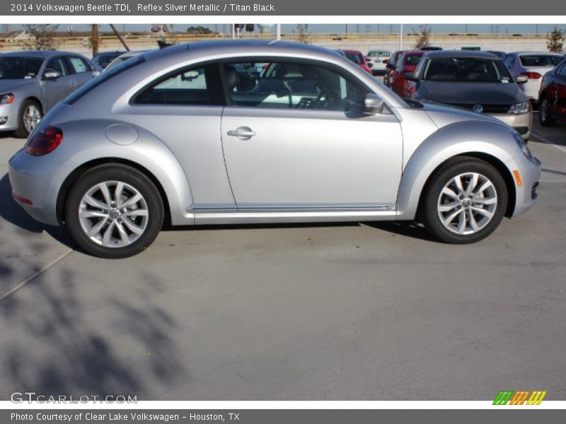 Reflex Silver Metallic / Titan Black 2014 Volkswagen Beetle TDI