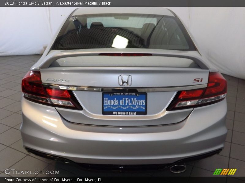 Alabaster Silver Metallic / Black 2013 Honda Civic Si Sedan