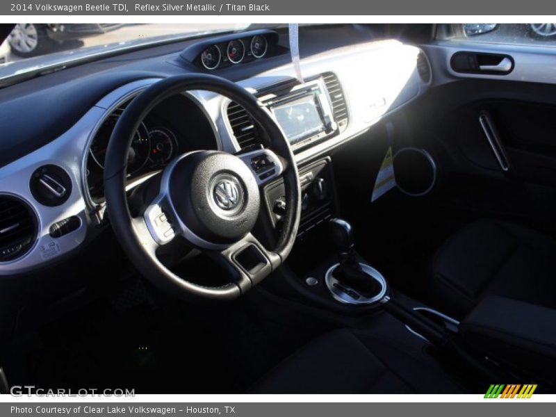 Reflex Silver Metallic / Titan Black 2014 Volkswagen Beetle TDI