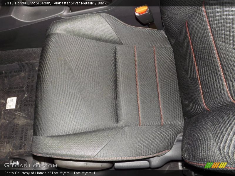 Alabaster Silver Metallic / Black 2013 Honda Civic Si Sedan