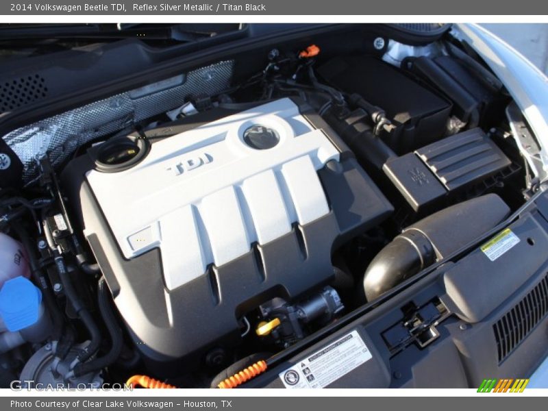 Reflex Silver Metallic / Titan Black 2014 Volkswagen Beetle TDI