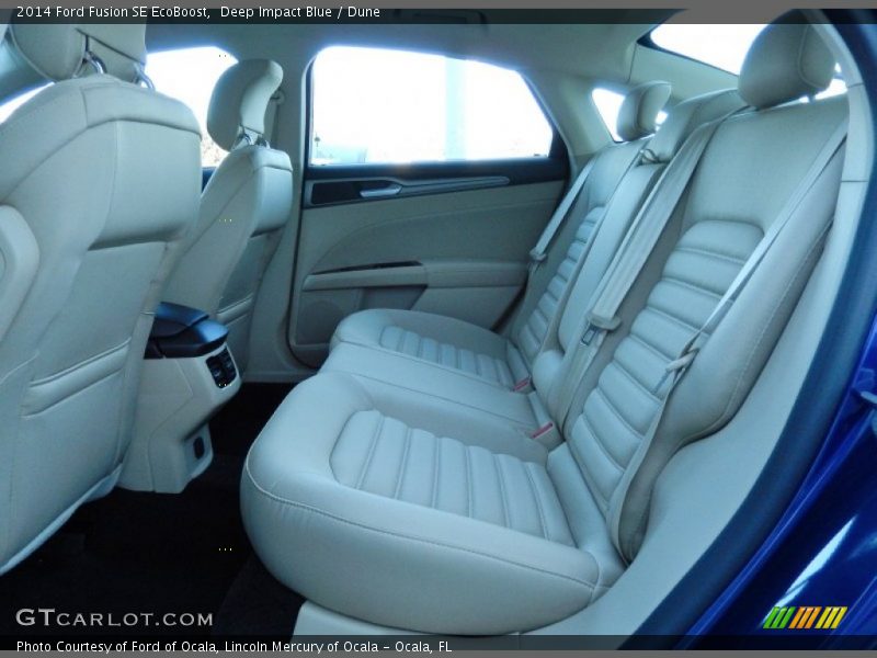 Deep Impact Blue / Dune 2014 Ford Fusion SE EcoBoost
