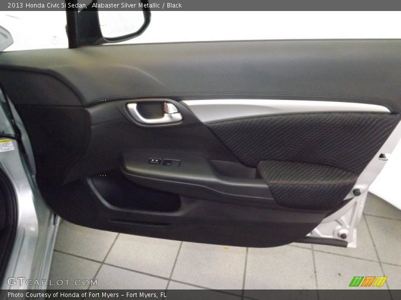 Alabaster Silver Metallic / Black 2013 Honda Civic Si Sedan