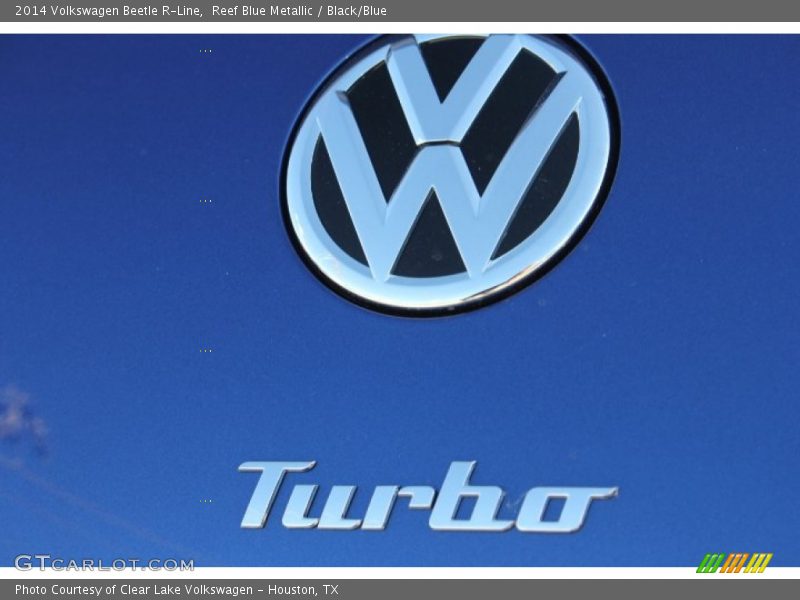 Reef Blue Metallic / Black/Blue 2014 Volkswagen Beetle R-Line