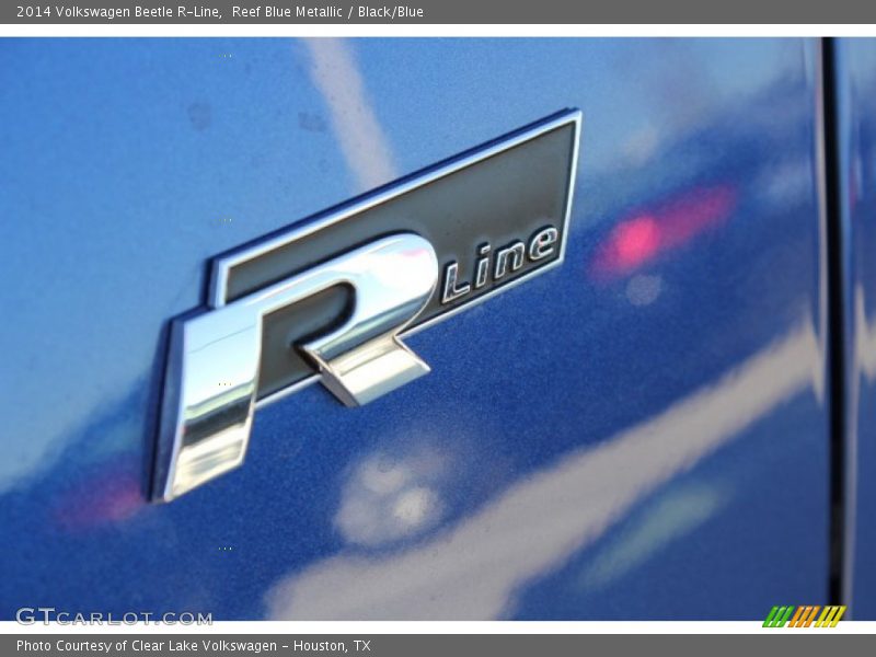 Reef Blue Metallic / Black/Blue 2014 Volkswagen Beetle R-Line