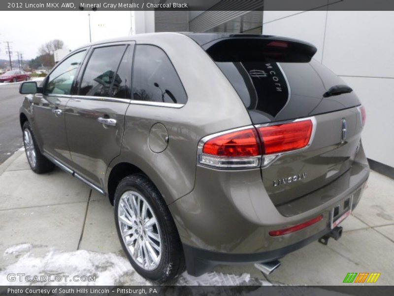 Mineral Gray Metallic / Charcoal Black 2012 Lincoln MKX AWD
