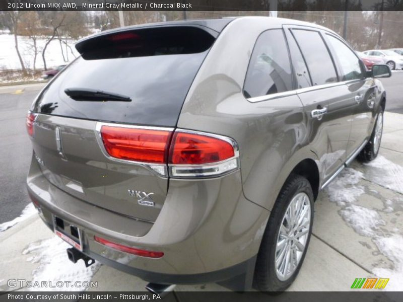 Mineral Gray Metallic / Charcoal Black 2012 Lincoln MKX AWD