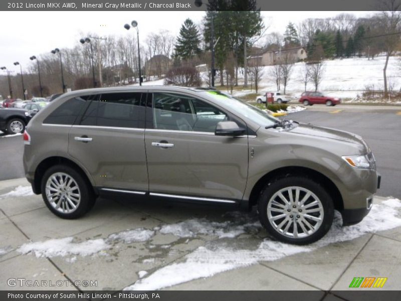 Mineral Gray Metallic / Charcoal Black 2012 Lincoln MKX AWD