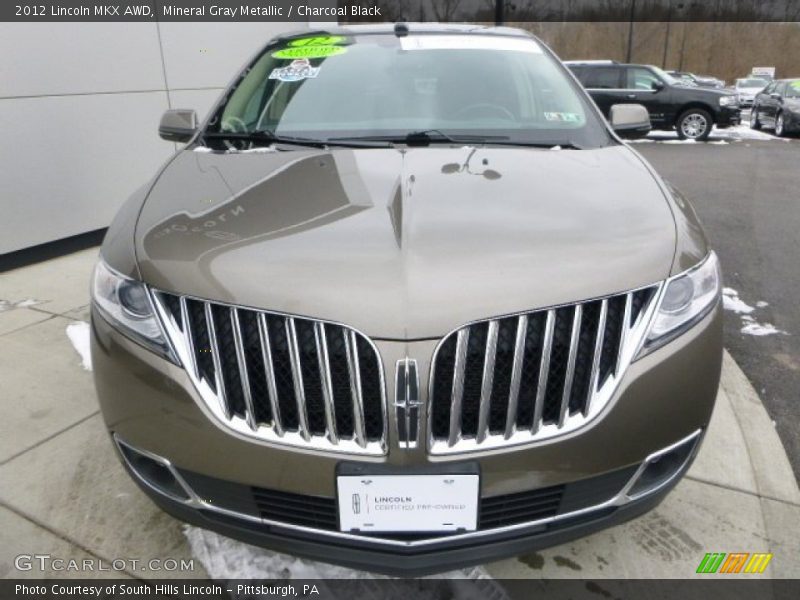 Mineral Gray Metallic / Charcoal Black 2012 Lincoln MKX AWD
