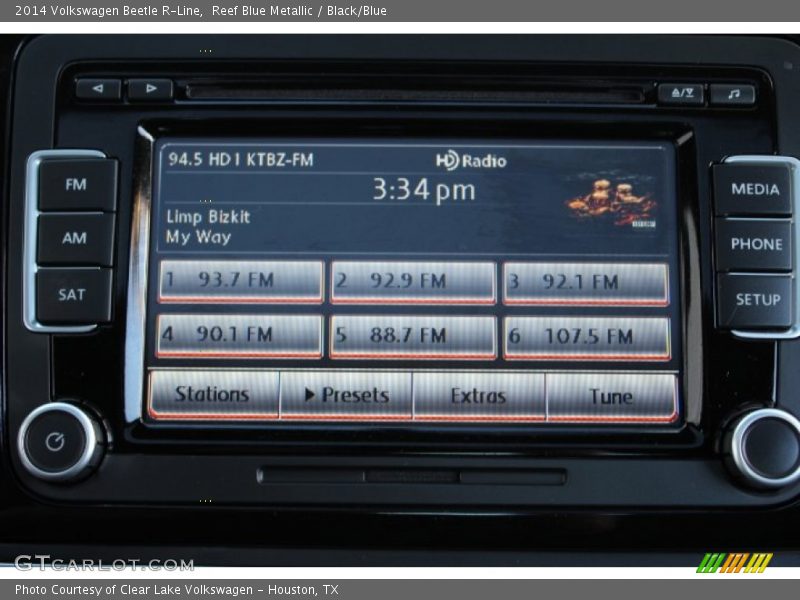 Reef Blue Metallic / Black/Blue 2014 Volkswagen Beetle R-Line