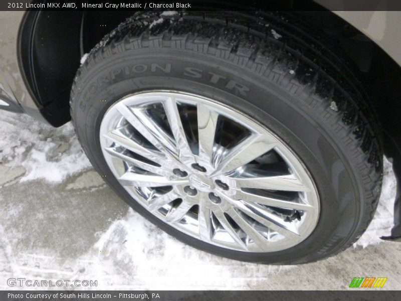 Mineral Gray Metallic / Charcoal Black 2012 Lincoln MKX AWD