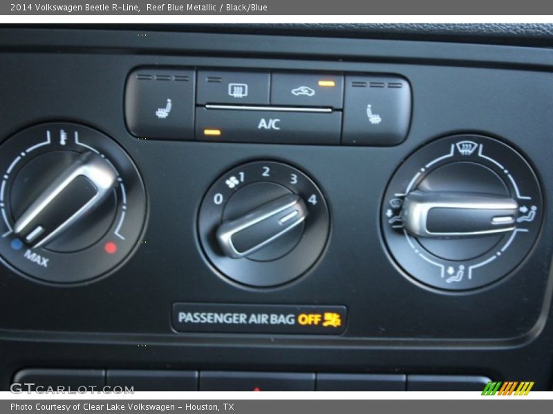 Reef Blue Metallic / Black/Blue 2014 Volkswagen Beetle R-Line