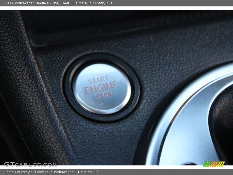 Reef Blue Metallic / Black/Blue 2014 Volkswagen Beetle R-Line