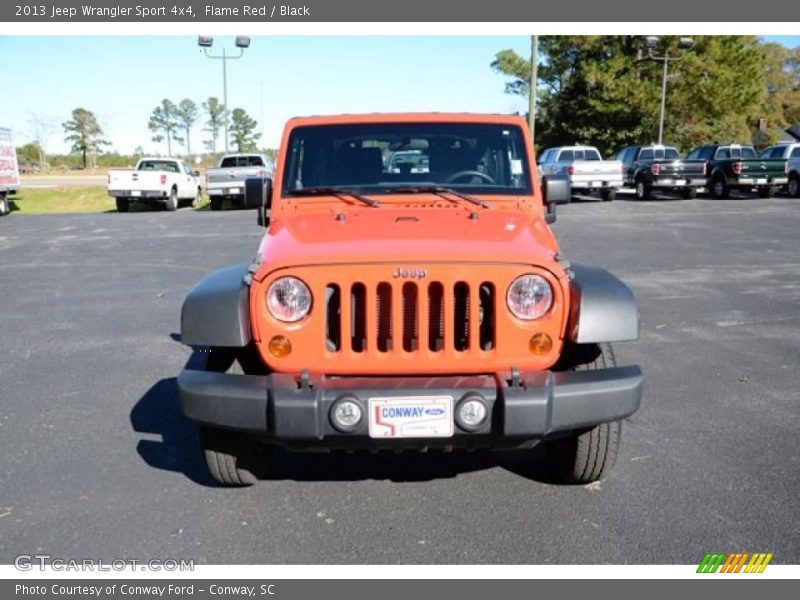 Flame Red / Black 2013 Jeep Wrangler Sport 4x4