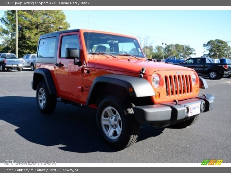 Flame Red / Black 2013 Jeep Wrangler Sport 4x4
