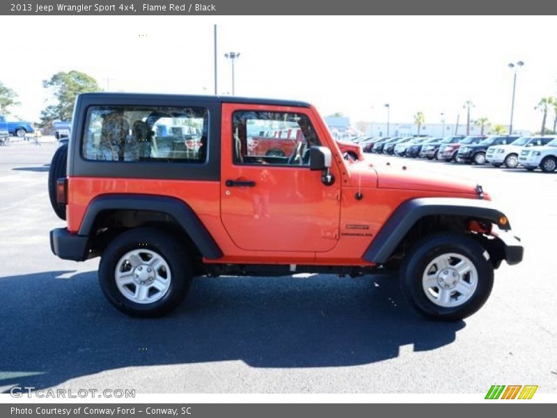 Flame Red / Black 2013 Jeep Wrangler Sport 4x4