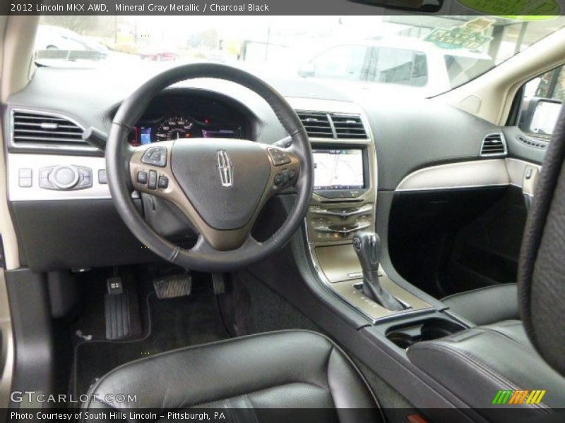 Mineral Gray Metallic / Charcoal Black 2012 Lincoln MKX AWD
