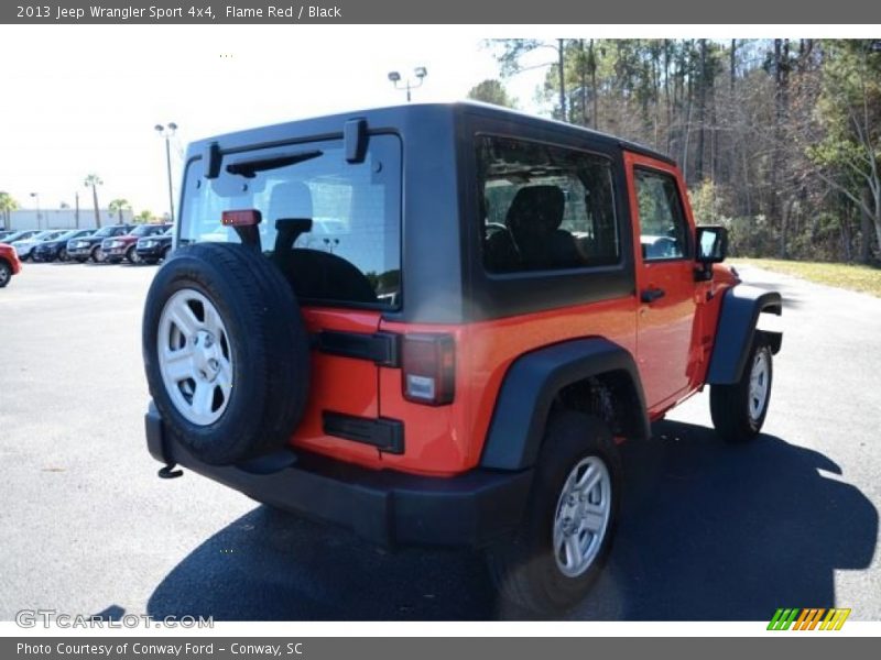 Flame Red / Black 2013 Jeep Wrangler Sport 4x4