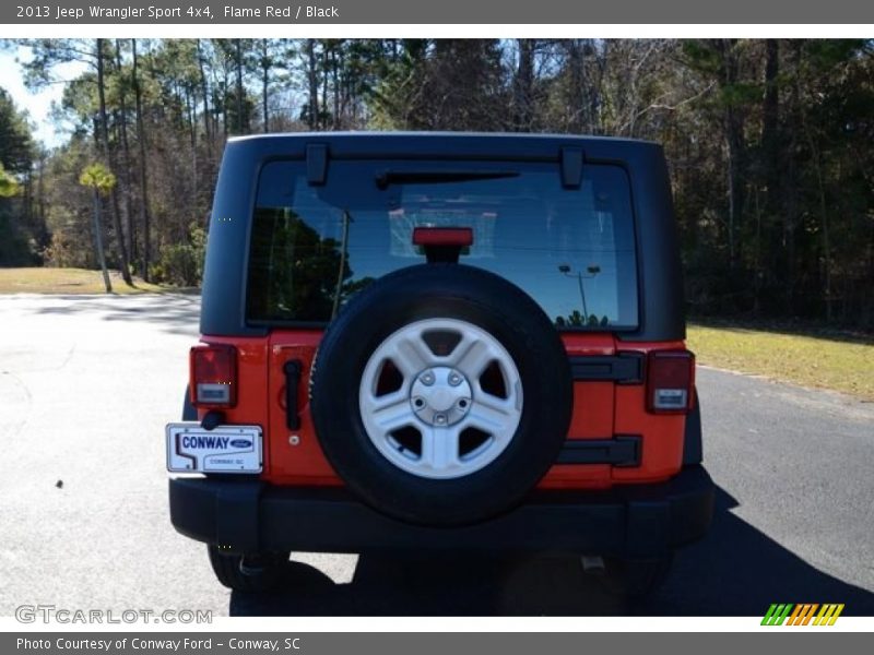 Flame Red / Black 2013 Jeep Wrangler Sport 4x4