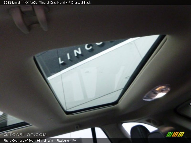 Mineral Gray Metallic / Charcoal Black 2012 Lincoln MKX AWD
