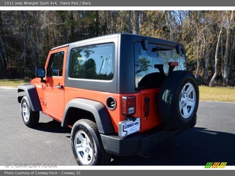 Flame Red / Black 2013 Jeep Wrangler Sport 4x4