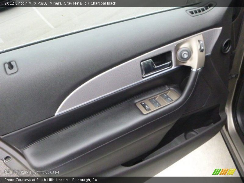 Mineral Gray Metallic / Charcoal Black 2012 Lincoln MKX AWD