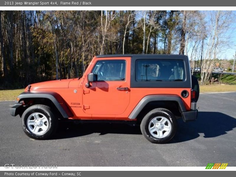 Flame Red / Black 2013 Jeep Wrangler Sport 4x4