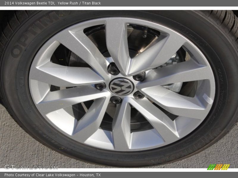 Yellow Rush / Titan Black 2014 Volkswagen Beetle TDI