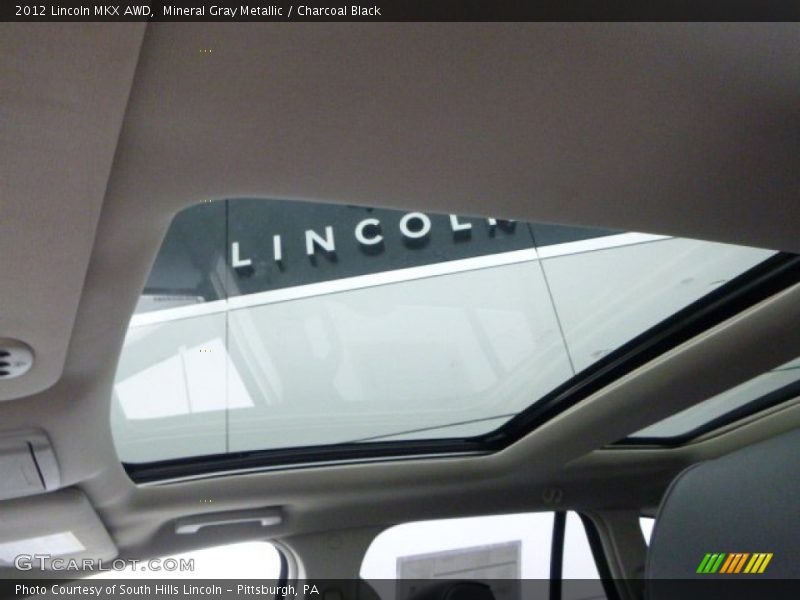 Mineral Gray Metallic / Charcoal Black 2012 Lincoln MKX AWD