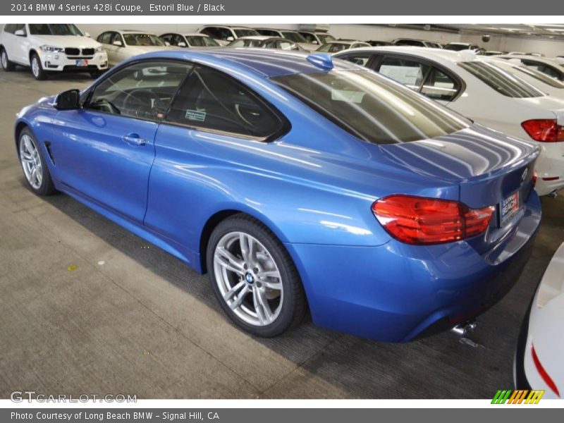 Estoril Blue / Black 2014 BMW 4 Series 428i Coupe